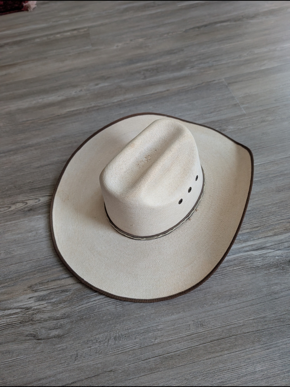 Classic Atwood Cream Cowboy Hat with Brown Trim